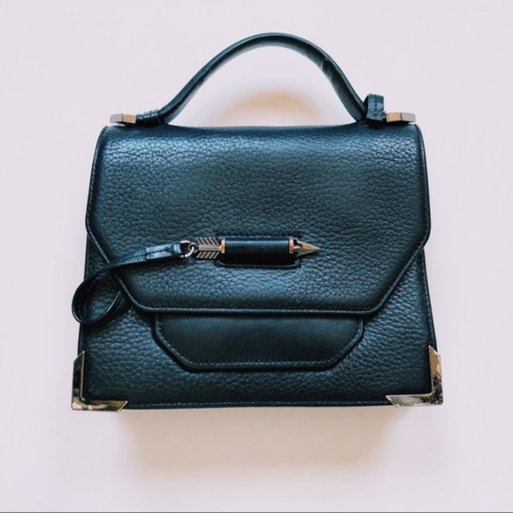 Mackage Handbags - Mackage Black Leather Mini Satchel